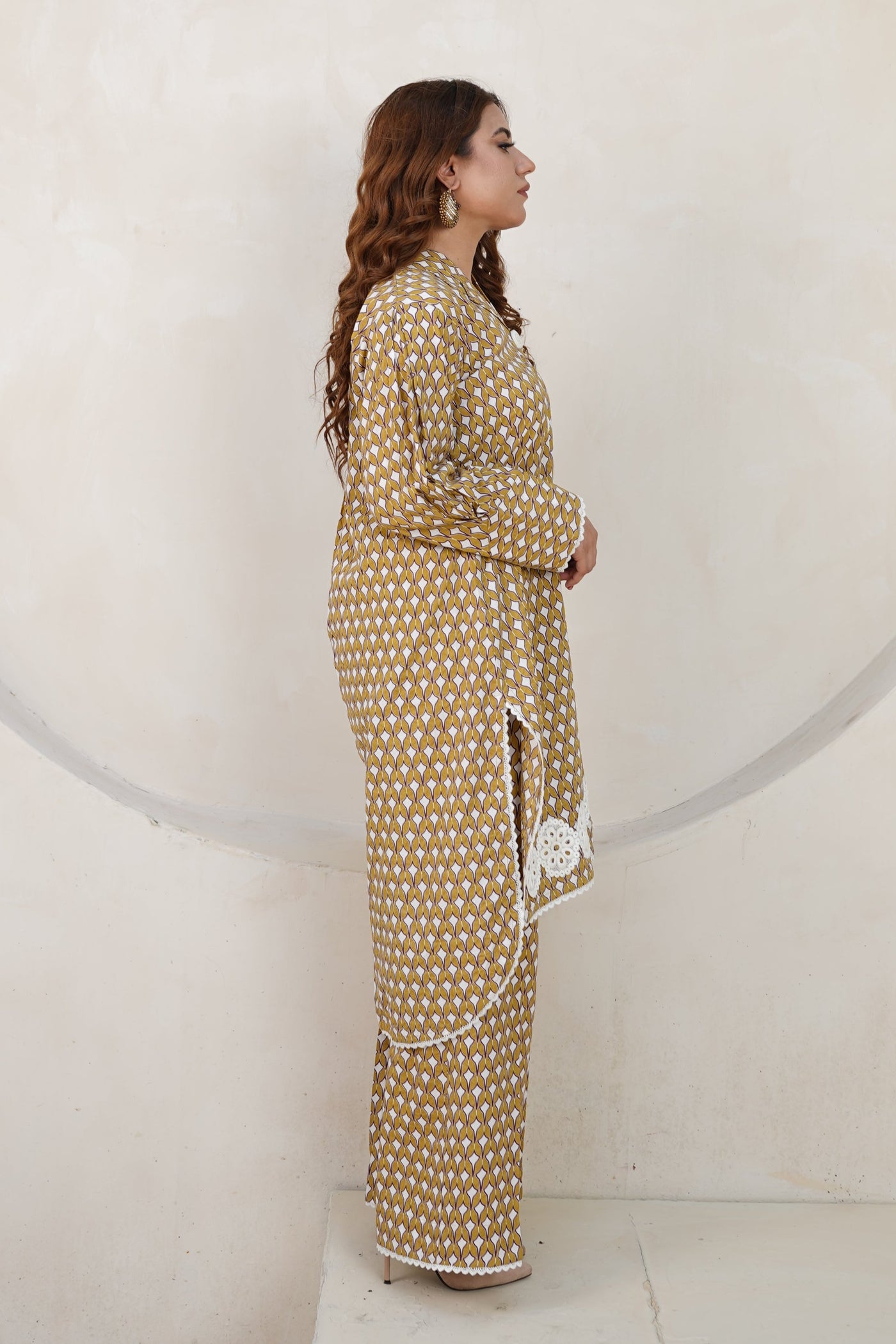 2-piece shirt & trouser (Golden Glow)