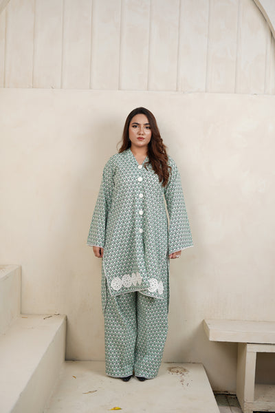 2-piece shirt & trouser (Green Dream)