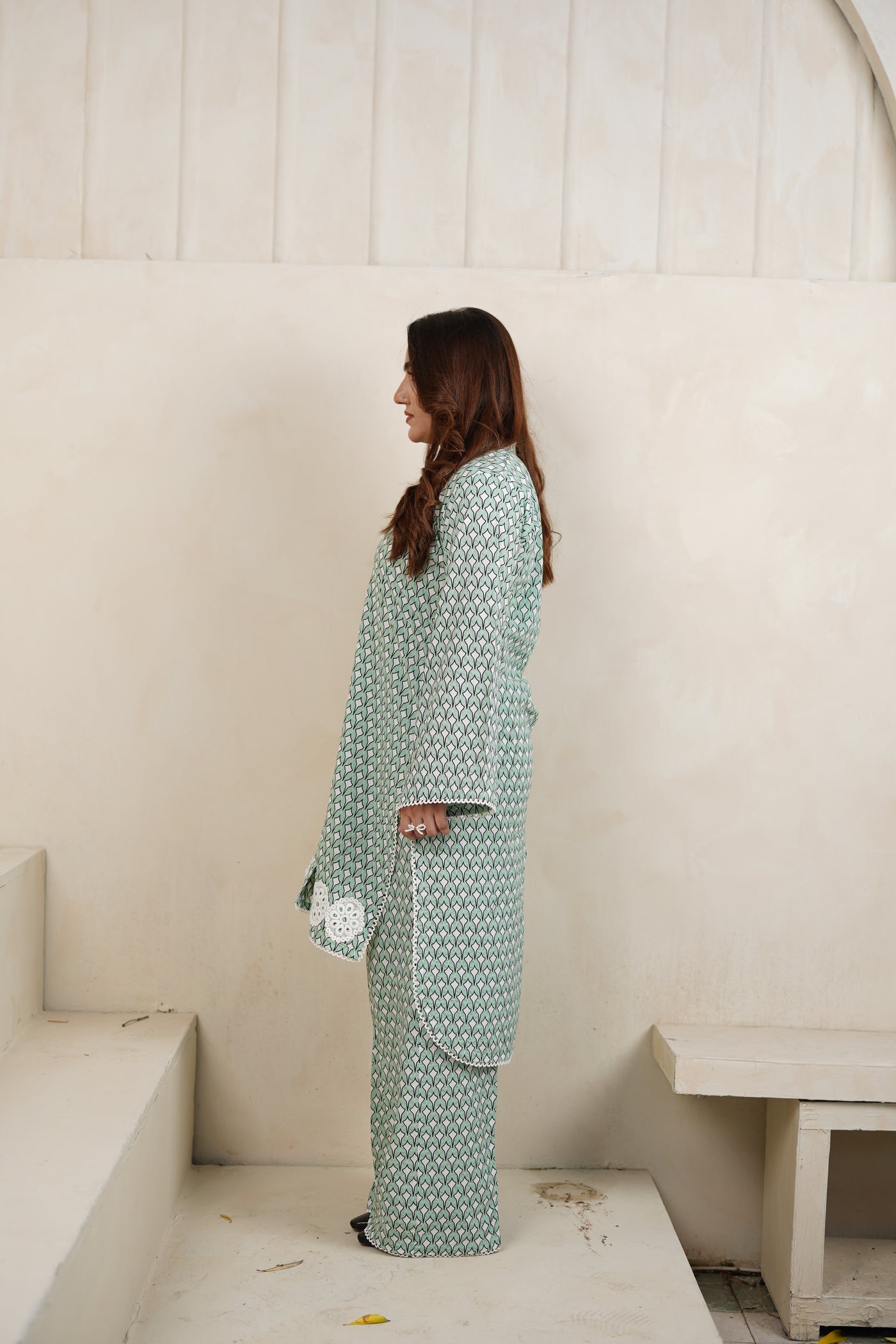 2-piece shirt & trouser (Green Dream)